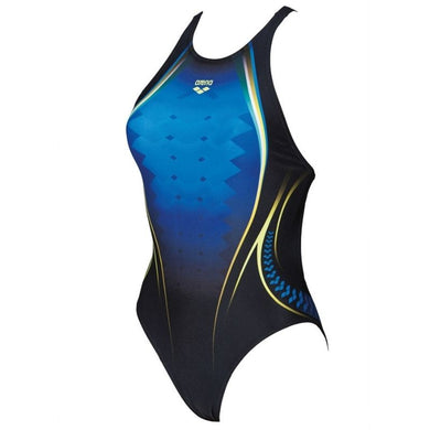 ONLY SIZE 32 - WOMEN'S ONE PLACED PRINT - PIX BLUE - OntarioSwimHub