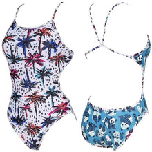 Load image into Gallery viewer, WOMEN&#39;S PANDAS REVERSIBLE ONE-PIECE - OntarioSwimHub
