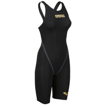Load image into Gallery viewer, arena-womens-powerskin-carbon-core-fx-open-back-black-gold-003655-105-ontario-swim-hub-3
