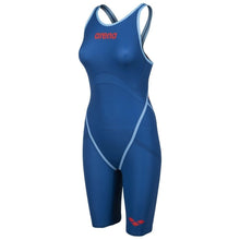 Load image into Gallery viewer, arena-womens-powerskin-carbon-core-fx-open-back-ocean-blue-003655-730-ontario-swim-hub-1
