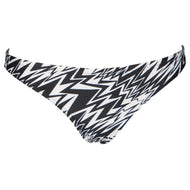 WOMEN'S REAL BRIEF BIKINI BOTTOM - BLACK/WHITE
