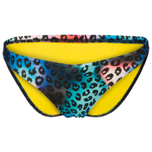 Load image into Gallery viewer,     arena-womens-real-brief-bikini-bottom-neon-blue-multi-yellow-star-006469-830-ontario-swim-hub-2
