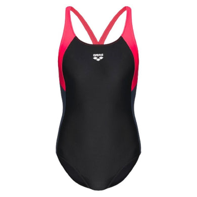 ONLY SIZE 32 - WOMEN'S REN ONE-PIECE SWIMSUIT - BLACK/RED - OntarioSwimHub