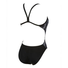 Load image into Gallery viewer, WOMEN&#39;S SNAKE SKIN CHALLENGE BACK - BLACK - OntarioSwimHub
