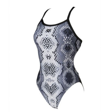 WOMEN'S SNAKE SKIN CHALLENGE BACK - BLACK - OntarioSwimHub