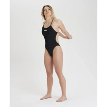 Load image into Gallery viewer,     arena-womens-solid-light-tech-high-leg-one-piece-swimsuit-black-white-2a593-55-ontario-swim-hub-6
