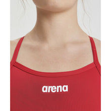 Load image into Gallery viewer, arena-womens-solid-light-tech-high-leg-one-piece-swimsuit-red-white-2a243-45-ontario-swim-hub-7
