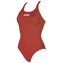 Load image into Gallery viewer, arena-womens-solid-swim-pro-one-piece-swimsuit-red-white-2a242-45-ontario-swim-hub-1
