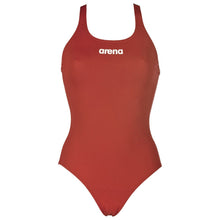 Load image into Gallery viewer, arena-womens-solid-swim-pro-one-piece-swimsuit-red-white-2a242-45-ontario-swim-hub-2
