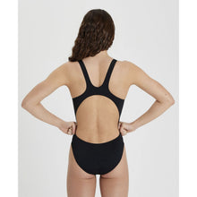 Load image into Gallery viewer, arena-womens-solid-swim-tech-high-one-piece-swimsuit-black-white-2a594-55-ontario-swim-hub-5
