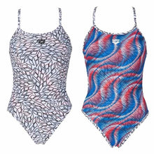 Load image into Gallery viewer, ONLY SIZE 24 - WOMEN&#39;S SPIROGRAPH REVERSIBLE CHALLENGE BACK - OntarioSwimHub
