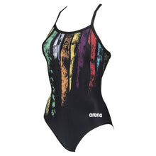 Load image into Gallery viewer, WOMEN&#39;S TEAM PAINTED STRIPES LIGHT DROP BACK ONE PIECE
