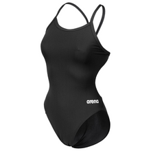Load image into Gallery viewer, arena-womens-team-swimsuit-challenge-solid-black-white-004766-550-ontario-swim-hub-1
