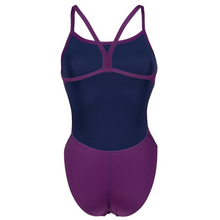 Load image into Gallery viewer, arena-womens-team-swimsuit-challenge-solid-plum-white-004766-911-ontario-swim-hub-4
