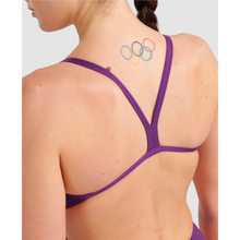 Load image into Gallery viewer, arena-womens-team-swimsuit-challenge-solid-plum-white-004766-911-ontario-swim-hub-9

