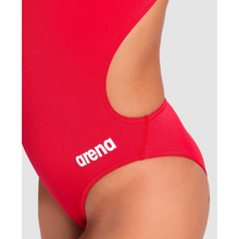 Load image into Gallery viewer, arena-womens-team-swimsuit-challenge-solid-red-white-004766-450-ontario-swim-hub-8
