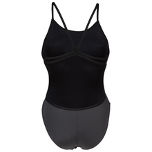 Load image into Gallery viewer, arena-womens-team-swimsuit-lace-back-solid-asphalt-black-004651-530-ontario-swim-hub-4
