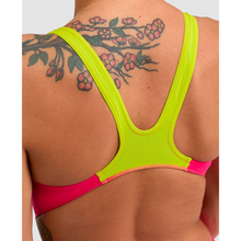 Load image into Gallery viewer, arena-womens-team-swimsuit-swim-tech-solid-freak-rose-soft-green-004763-960-ontario-swim-hub-9
