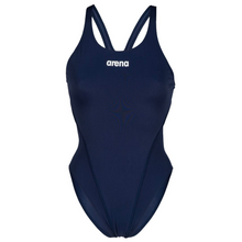 Load image into Gallery viewer, arena-womens-team-swimsuit-swim-tech-solid-navy-white-004763-750-ontario-swim-hub-2
