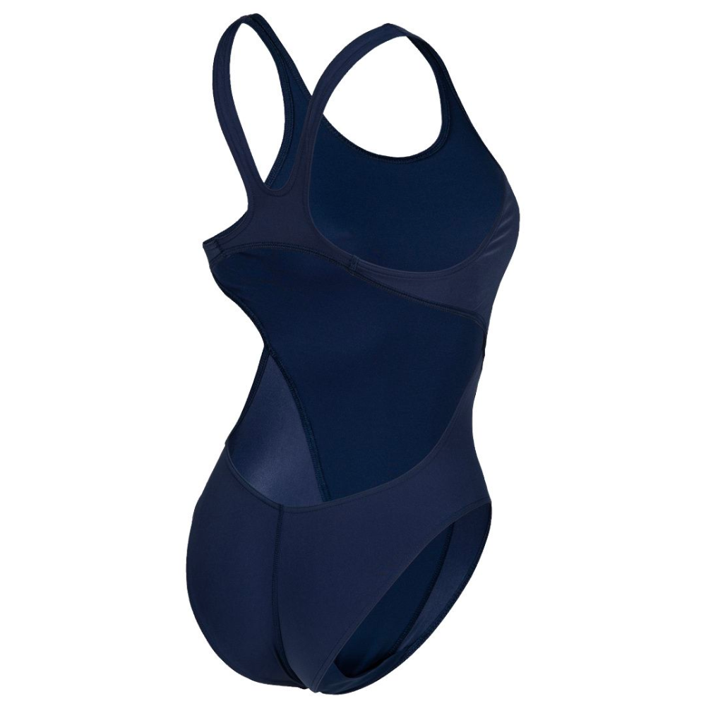 Nike solid navy swimsuit on sale