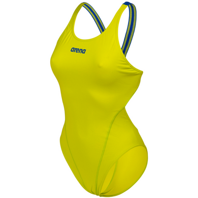     arena-womens-team-swimsuit-swim-tech-solid-soft-green-neon-blue-004763-680-ontario-swim-hub-1