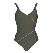 Load image into Gallery viewer, ONLY SIZE 32 - WOMEN&#39;S TIFFANY U BACK - OLIVE GREEN - OntarioSwimHub
