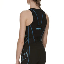 Load image into Gallery viewer, WOMEN&#39;S TRIATHLON TOP ST - BLACK/TURQUOISE
