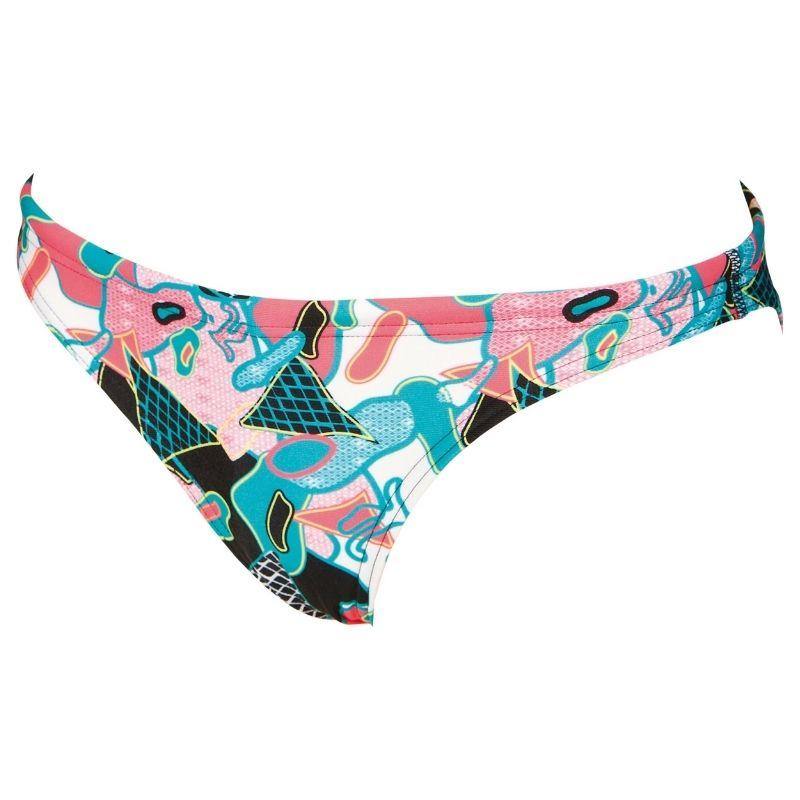 ONLY SIZE S - WOMEN'S UNIQUE BRIEF BIKINI BOTTOM - PATTERNED - OntarioSwimHub