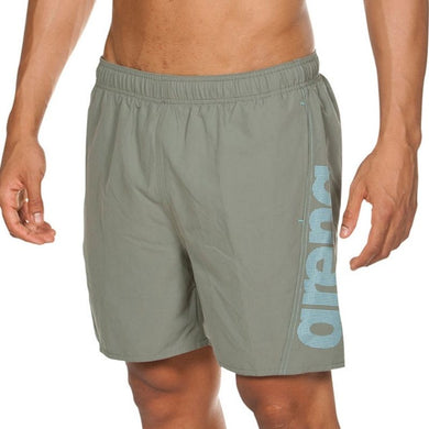 MEN'S FUNDAMENTALS LOGO BOXER SWIM SHORTS - OntarioSwimHub