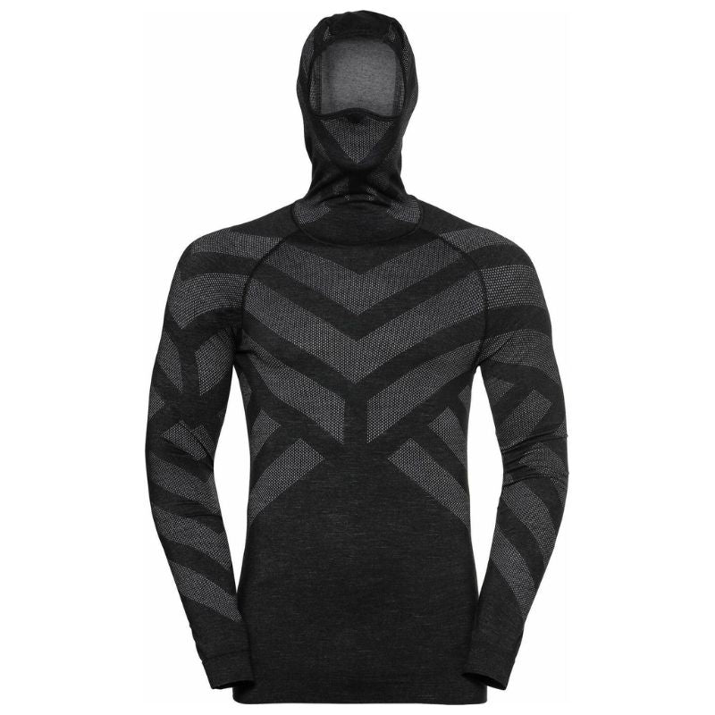 MEN'S NATURAL + KINSHIP WARM LONG SLEEVE BASE LAYER TOP WITH FACE MASK AND HOOD